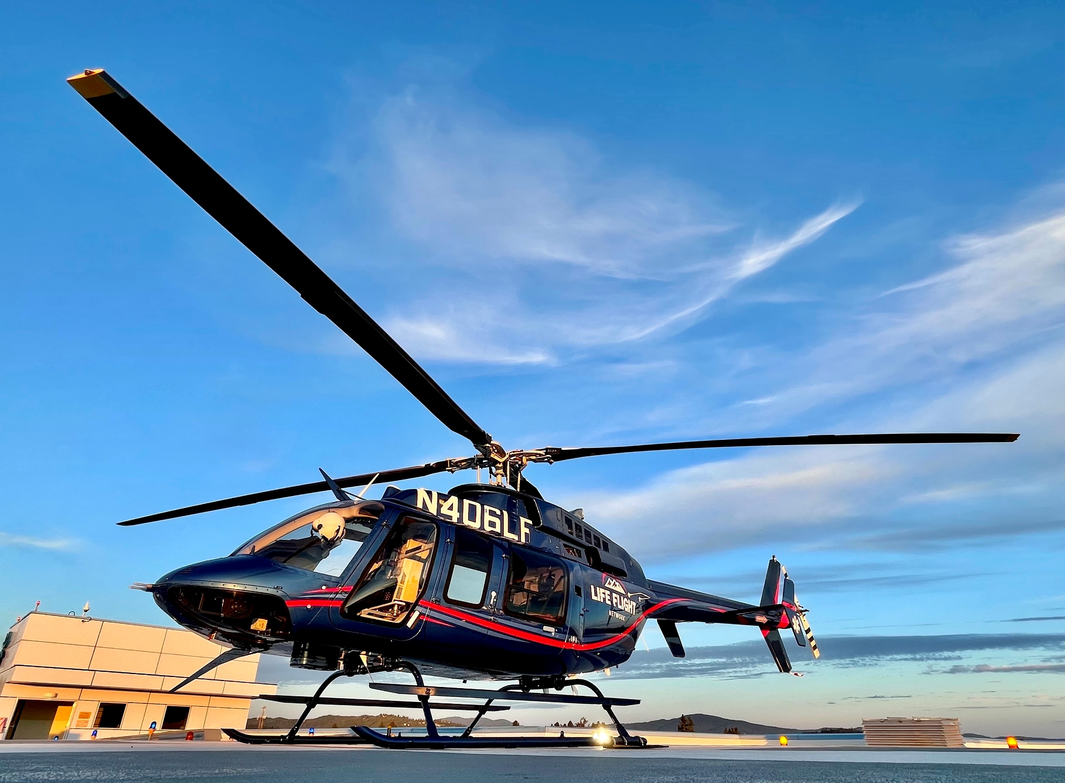 Life Flight signs for four Bell 407GXi