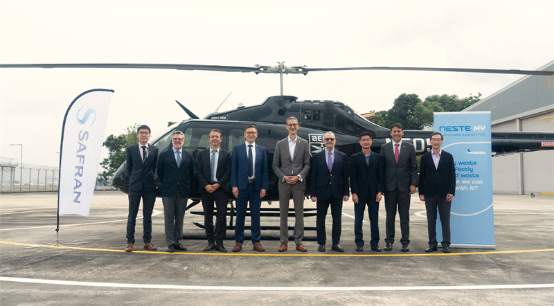 Bell 505 completes Southeast Asia’s first SAF-fuelled helicopter flight