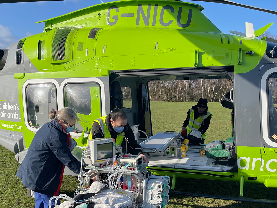 Children’s Air Ambulance undertakes first ECMO transfer