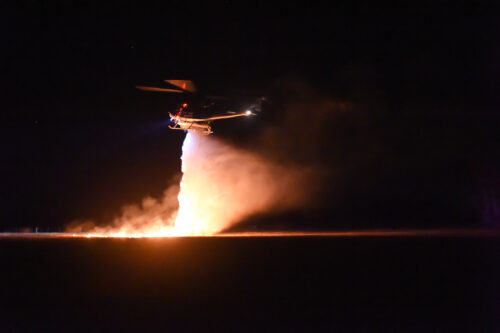 Night Aerial Firefighting, Bushfires,